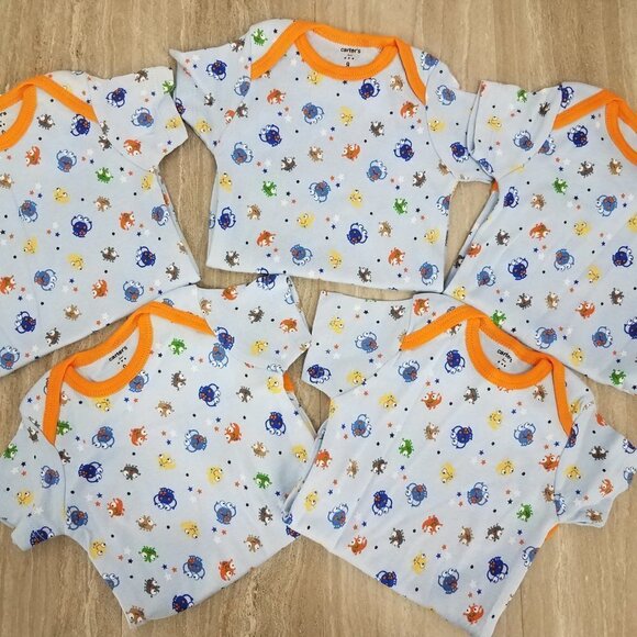 Carter's Other - NEW Carters Love Baby Boy 9 months 5 bodysuit set